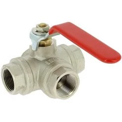 SFERACO Vanne Laiton 1/4 Tour 3 Voies En L 20-27