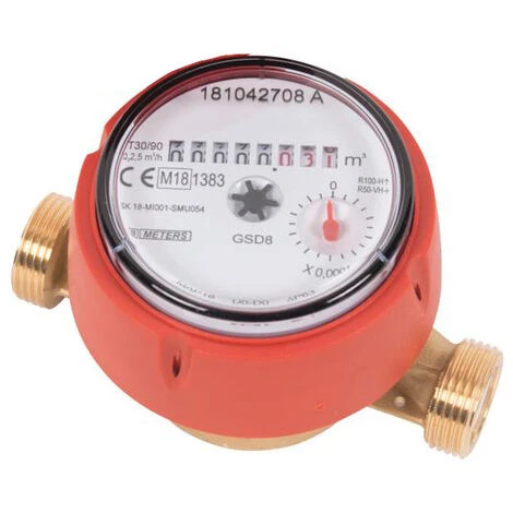 SFERACO Compteur Divisionnaire 110mm Eau Chaude DN15 Mâle Mâle 3/4 3 SFERACO Compteur Divisionnaire 110mm Eau Chaude DN15 Mâle Mâle 3/4