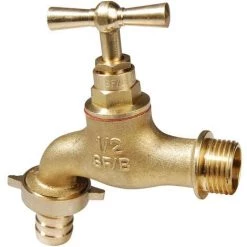 SFERACO Robinet De Puisage Laiton Brut Mâle 3/4 Nez 3/4 Tuyau Ø15