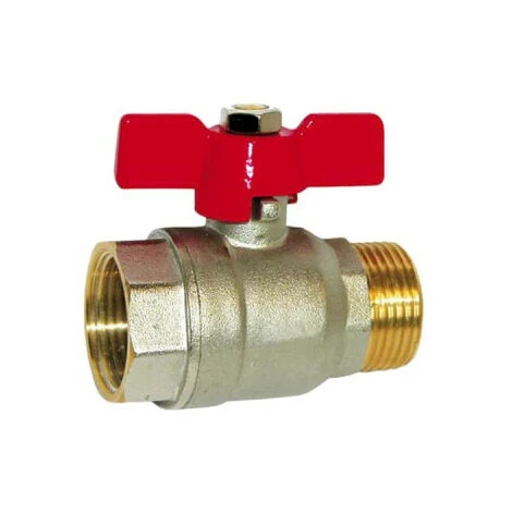 Vanne à Sphère En Laiton SFERACO Manette Papillon 1/2"- M.F - 83179 M 3 Vanne à Sphère En Laiton SFERACO Manette Papillon 1/2"- M.F - 83179 M