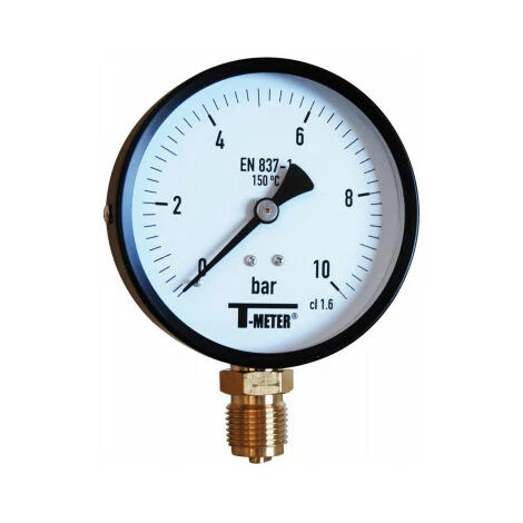 Manomètre Acier à Cadran Sec RADIAL Mâle 1/2" (15/21) - Ø100 - 0 à 25 Bar - Sferaco 3 Manomètre Acier à Cadran Sec RADIAL Mâle 1/2" (15/21) - Ø100 - 0 à 25 Bar - Sferaco