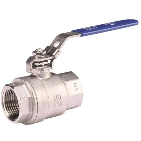 Vanne à Sphère INOX Passage Intégral Femelle/Femelle Ø2"1/2 (66/76) Poignée Bleue - Sferaco 3 Vanne à Sphère INOX Passage Intégral Femelle/Femelle Ø2"1/2 (66/76) Poignée Bleue - Sferaco