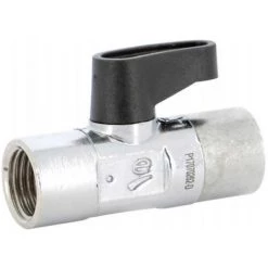 Micro-vanne Laiton Chromé Femelle Femelle 1/4" (8/13) - Sferaco