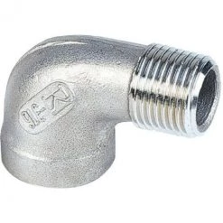 SFERACO Raccord Inox Coudé 90° à Visser - M 1'1/4 - F 1'1/4 - Sféraco