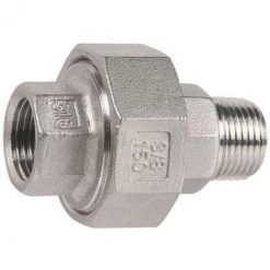 SFERACO Raccord Union Inox Droit à Visser - M 1'' - F 1'' - Sféraco