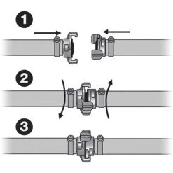 SFERACO 10 Raccords Express Laiton à Visser Femelle 3/4" (20/27) Avec Joint NBR -SFERACO Soldes 23996648 3