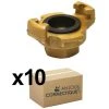 SFERACO 10 Raccords Express Laiton à Visser Femelle 1/2" (15/21) Avec Joint NBR -SFERACO Soldes 23996650 1