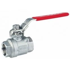 SFERACO Vanne Boisseau Sphérique - Inox - PN64 - F/F - Poignée Acier Cadenassable 12x17