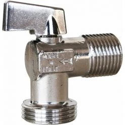 SFERACO Robinet Machine à Laver - équerre - Quart De Tour - Chromé 15x21 MM