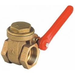 SFERACO Vanne Police à Poignée - Bronze -PN16 - Femelle - Femelle BSP 15x21