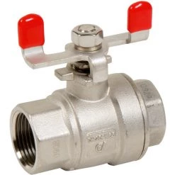 Vanne à Sphère INOX Manette Papillon PN63 - Femelle 3/8" (12/17) - Sferaco