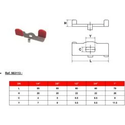 Vanne à Sphère INOX Manette Papillon PN63 - Femelle 1/2" (15/21) - Sferaco -SFERACO Soldes 3502897 3