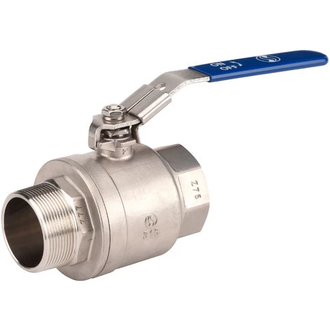 Vanne à Sphère INOX Poignée Plate Bleue PN63 - Mâle Femelle 1/4" (8/13) - Sferaco 3 Vanne à Sphère INOX Poignée Plate Bleue PN63 - Mâle Femelle 1/4" (8/13) - Sferaco