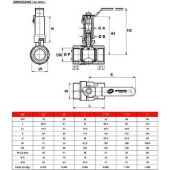 Vanne à Sphère à Prolongateur PN40 NF ACS Poignée Plate Verte F/F 1/2'' (15x21) - Sferaco 5 Vanne à Sphère à Prolongateur PN40 NF ACS Poignée Plate Verte F/F 1/2'' (15x21) - Sferaco -SFERACO Soldes 3582722 2