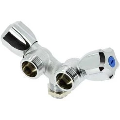 SFERACO Robinet Chromé Double Machine à Laver Mâle-mâle 15-20