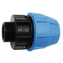 SFERACO Raccord Plastique Tube PE Ø75 - Droit Mâle 2"1/2 (66/76)