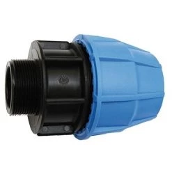 SFERACO Raccord Plastique Tube PE Ø50 - Droit Mâle Augmenté 2" (50/60)