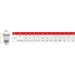 SFERACO Raccord DECA Laiton Tube PE Ø40 - Droit Mâle 1"1/4 (33/42) -SFERACO Soldes 5025355 3