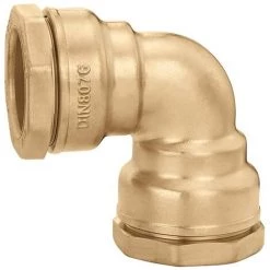 SFERACO Raccord DECA Laiton Tube PE Ø63 - Manchon Coudé 90°