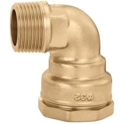 SFERACO Raccord DECA Laiton Tube PE Ø75 - Coudé Mâle 2"1/2 (66/76)