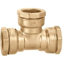 SFERACO Raccord DECA Laiton Tube PE Ø90 - Té égal 90°