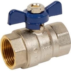 Vanne à Sphère Passage Intégral PN30 ACS Papillon Bleu F/F 1/2"(15x21) SFERACO