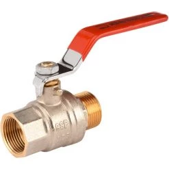 Vanne à Sphère PN20 Passage Intégral ACS Poignée Rouge M/F 2"(50x60) SFERACO