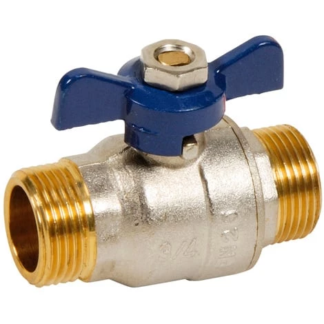 Vanne à Sphère PN30 Passage Intégral ACS Papillon Bleu M/M 1/2"(15x21) SFERACO 3 Vanne à Sphère PN30 Passage Intégral ACS Papillon Bleu M/M 1/2"(15x21) SFERACO