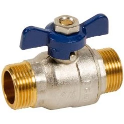 Vanne à Sphère PN30 Passage Intégral ACS Papillon Bleu M/M 3/8"(12x17) SFERACO