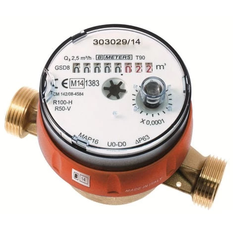 SFERACO Compteur Divisionnaire Eau Chaude Pré-équipé Télérelevage - 3/4" (20x27) 3 SFERACO Compteur Divisionnaire Eau Chaude Pré-équipé Télérelevage - 3/4" (20x27)