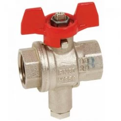 SFERACO Vanne Avec Porte Sonde Pour Compteur MID R50 - Femelle 3/4" (20x27)