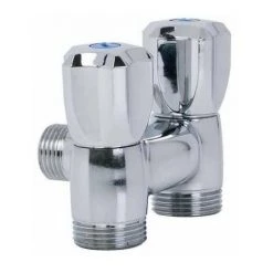 SFERACO Robinet Double Sortie équerre