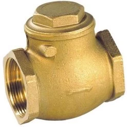 SFERACO Clapet De Retenue Horizontal à Battant FF 20x27 En Caoutchouc 302005 - Brut