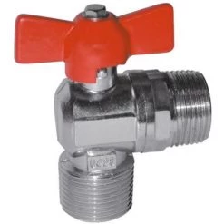 SFERACO Vanne Boisseau Sphérique équerre MM 20x27 Papillon - Nickelé